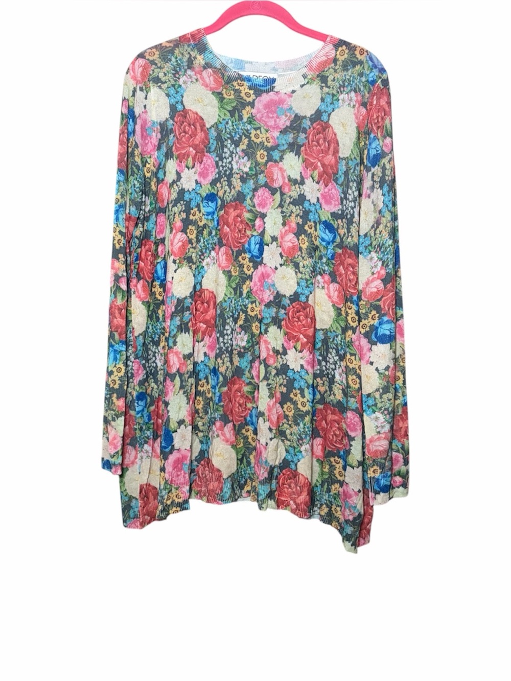Wildfox Floral Swing Tunic Top M Cottagecore Fairycore Romantic Boho